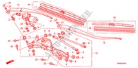 FRONT WINDSHIELD WIPER(RH ) for Honda CR-V EX 5 Doors 6 speed manual 2009