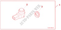 RR PARK SENS ATT for Honda CR-V COMFORT 5 Doors 6 speed manual 2010