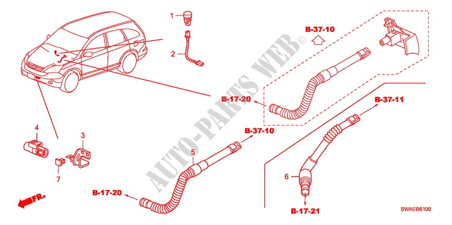 AIR CONDITIONER(SENSOR) for Honda CR-V ELEGANCE/LIFESTYLE 5 Doors 6 speed manual 2010