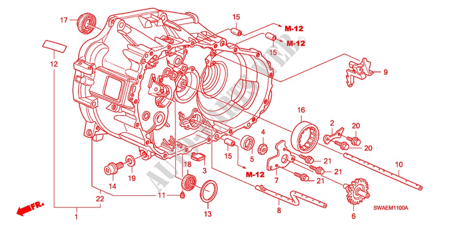 CLUTCH CASE(DIESEL) for Honda CR-V DIESEL 2.2 EXECUTIVE 5 Doors 6 speed manual 2009