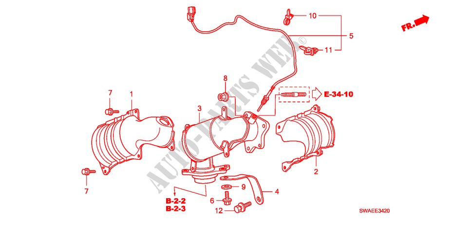 CONVERTER(DIESEL)('09) for Honda CR-V DIESEL 2.2 S&L PACK 5 Doors 6 speed manual 2009