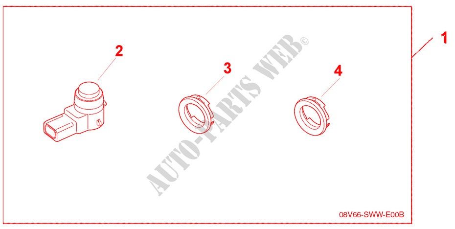 SENS & ADAPTOR NORMAL for Honda CR-V ELEGANCE/SPORT 5 Doors 6 speed manual 2009
