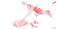 COMBINATION SWITCH for Honda CR-V ELEGANCE 5 Doors 6 speed manual 2011