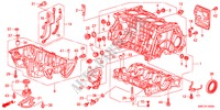 CYLINDER BLOCK/OIL PAN(2. 0L) for Honda CR-V EXECUTIVE 5 Doors 6 speed manual 2011