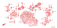 ENGINE MOUNTS(2.0L)(AT) for Honda CR-V ELEGANCE 5 Doors 5 speed automatic 2011