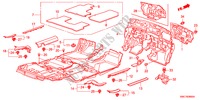 FLOOR MAT for Honda CR-V 2.4 EXECUTIVE 5 Doors 5 speed automatic 2011