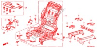 FRONT SEAT COMPONENTS(L.) for Honda CR-V ELEGANCE 5 Doors 6 speed manual 2011