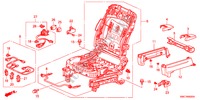 FRONT SEAT COMPONENTS(R.) for Honda CR-V DIESEL 2.2 ELEGANCE 5 Doors 6 speed manual 2011