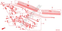 FRONT WINDSHIELD WIPER(RH ) for Honda CR-V 2.4 ELEGANCE 5 Doors 6 speed manual 2011