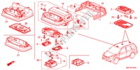 INTERIOR LIGHT for Honda CR-V 2.4 EXECUTIVE 5 Doors 5 speed automatic 2011