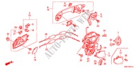 REAR DOOR LOCKS/OUTER HAN DLE(1) for Honda CR-V DIESEL 2.2 ELEGANCE 5 Doors 6 speed manual 2011