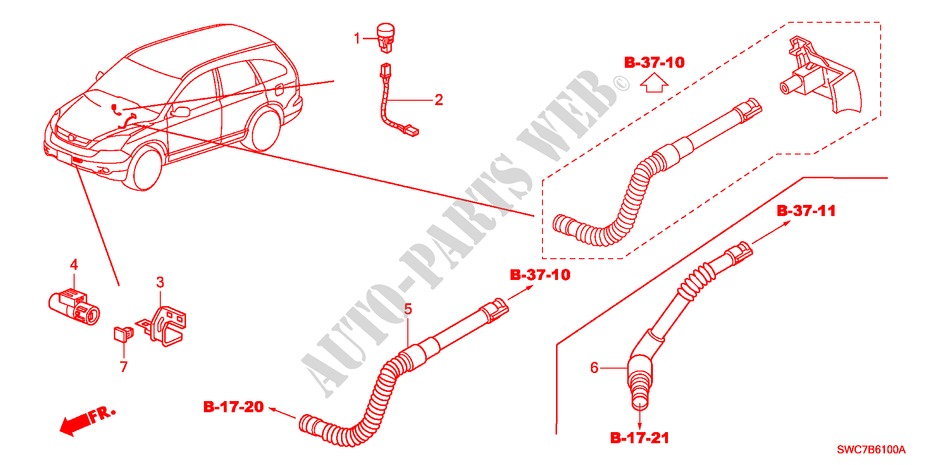 AIR CONDITIONER(SENSOR/AU TO AIR CON.) for Honda CR-V EXECUTIVE 5 Doors 6 speed manual 2011