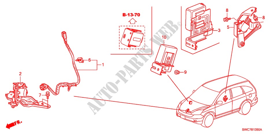 AUTO LEVELING CONTROL for Honda CR-V DIESEL 2.2 ELEGANCE LIFE 5 Doors 6 speed manual 2011
