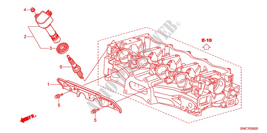 PLUG HOLE COIL(2.0L) for Honda CR-V ELEGANCE 5 Doors 5 speed automatic 2011