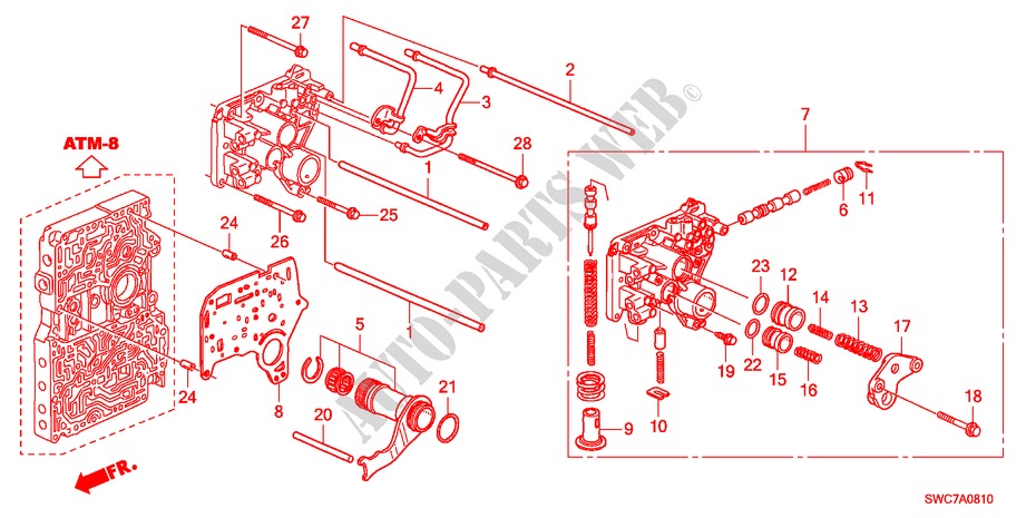 REGULATOR BODY(2.0L)(2.4L ) for Honda CR-V RV-SI 5 Doors 5 speed automatic 2011