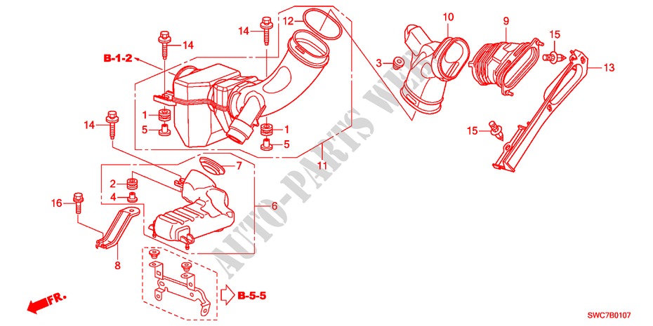 RESONATOR CHAMBER(DIESEL) for Honda CR-V DIESEL 2.2 EX 5 Doors 6 speed manual 2011