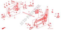 MIDDLE SEAT COMPONENTS (L.)(REMOVABLE SEAT) for Honda SHUTTLE 2.3ILS 5 Doors 4 speed automatic 1999