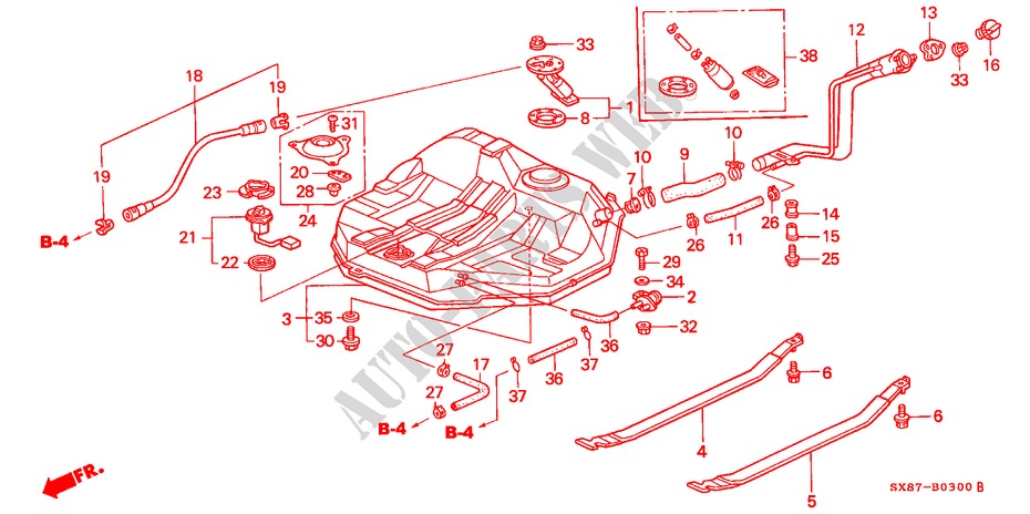 FUEL TANK for Honda CITY EXI-G 4 Doors 5 speed manual 2002