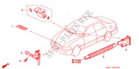 AIR CONDITIONER (SENSOR) for Honda LEGEND LEGEND 4 Doors 4 speed automatic 1998