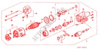 STARTER MOTOR (MITSUBISHI)(MHG006) for Honda LEGEND LEGEND 4 Doors 4 speed automatic 2000