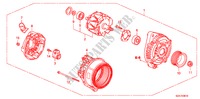 ALTERNATOR(DENSO) for Honda PILOT EX-L 5 Doors 5 speed automatic 2011
