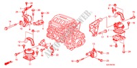 ENGINE MOUNTS for Honda PILOT EX-L 5 Doors 5 speed automatic 2011