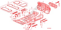 FLOOR MAT for Honda PILOT EX 5 Doors 5 speed automatic 2011