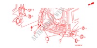 GROMMET(REAR) for Honda PILOT EX-L 5 Doors 5 speed automatic 2011