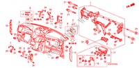 INSTRUMENT PANEL for Honda PILOT EX-L 5 Doors 5 speed automatic 2009