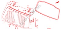 REAR HATCH GLASS for Honda PILOT EX 5 Doors 5 speed automatic 2011