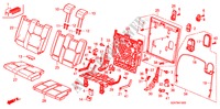 REAR SEAT(L.) for Honda PILOT EX-L 5 Doors 5 speed automatic 2009