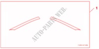A PILLAR DECORATI for Honda CR-Z THIS IS 3 Doors 6 speed manual 2011