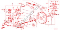BRAKE MASTER CYLINDER/MAS TER POWER(LH) for Honda CR-Z BASE 3 Doors 6 speed manual 2011