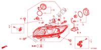 HEADLIGHT(HID) for Honda CR-Z TOP 3 Doors 6 speed manual 2011