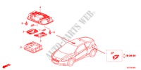 INTERIOR LIGHT for Honda CR-Z TOP 3 Doors 6 speed manual 2011