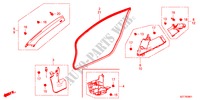 PILLAR GARNISH(RH) for Honda CR-Z TOP 3 Doors 6 speed manual 2011