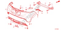REAR BUMPER for Honda CR-Z BASE 3 Doors 6 speed manual 2011