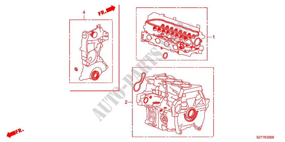 GASKET KIT for Honda CR-Z THIS IS 3 Doors 6 speed manual 2011