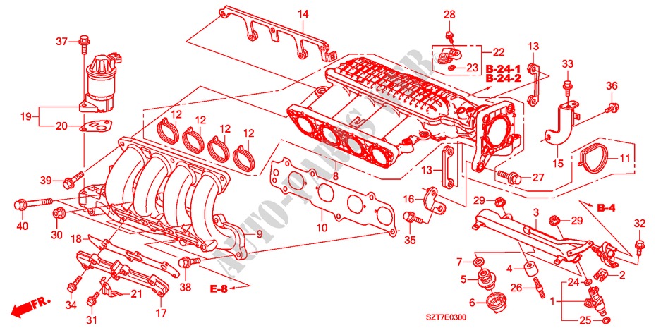 INTAKE MANIFOLD for Honda CR-Z TOP 3 Doors 6 speed manual 2011