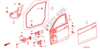 FRONT DOOR PANELS for Honda ACCORD 2.4 LX 4 Doors 5 speed automatic 2011