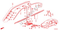 MOLDING for Honda ACCORD 24LXI  SASO MIRROR 4 Doors 5 speed automatic 2012