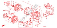 AIR CONDITIONER(COMPRESSO R)(V6) for Honda ACCORD V6 EX 2 Doors 5 speed automatic 2008