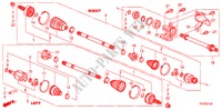 FRONT DRIVESHAFT/HALF SHA FT(L4) for Honda ACCORD 2.4 EX 2 Doors 5 speed automatic 2011
