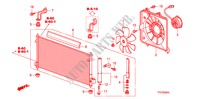 AIR CONDITIONER (CONDENSER) for Honda JAZZ 1.4 LS 5 Doors 5 speed manual 2009