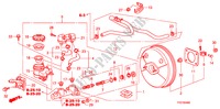 BRAKE MASTER CYLINDER/ MASTER POWER (LH) (1) for Honda JAZZ 1.2 LSRE 5 Doors 5 speed manual 2009