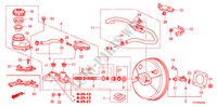 BRAKE MASTER CYLINDER/ MASTER POWER (RH) (1) for Honda JAZZ 1.3 LX 5 Doors 5 speed manual 2009
