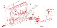 FRONT DOOR LINING (RH) for Honda JAZZ 1.4 EXCL TEMP TIRE 5 Doors 5 speed manual 2009