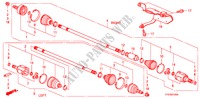 FRONT DRIVESHAFT (MT) (IMT) for Honda JAZZ 1.2 LSRE 5 Doors 5 speed manual 2009