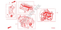 GASKET KIT for Honda JAZZ 1.2 LSRE 5 Doors 5 speed manual 2009