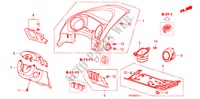 INSTRUMENT PANEL GARNISH (DRIVER SIDE) (RH) for Honda JAZZ 1.4 EX 5 Doors Intelligent Manual Transmission 2009